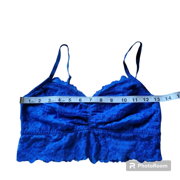 Victoria's Secret Pink Lace Bralette Blue Size M - Picture 11 of 12